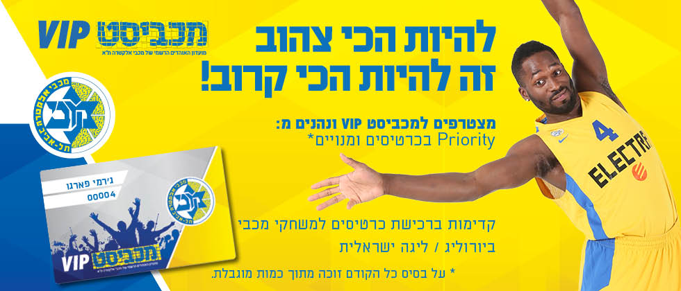 עכשיו במכביסט VIP: קדימות למשחק מול ז’לגיריס קובנה
