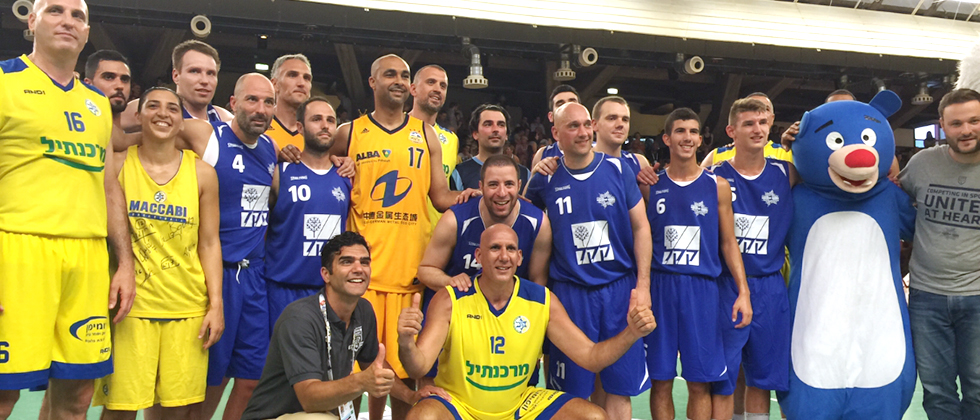 מכבי השתתפה במשחק ראווה במשחקי המכבייה האירופאית
