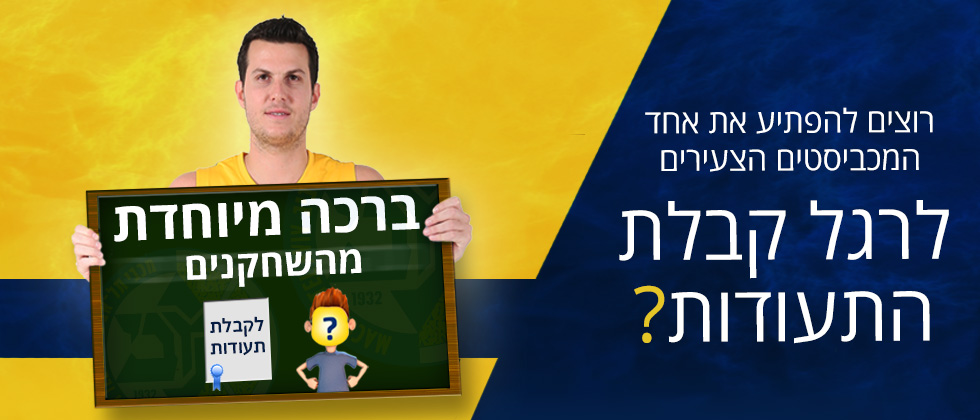 ברכה מיוחדת לרגל קבלת התעודות